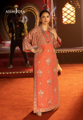 Asim Jofa Unstitched 3 Piece Luxury Festive Rejoice AJLFF-14 Embroidered Chiffon 2 Pcs