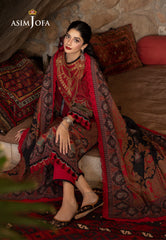 Asim Jofa Designers Limited Edition Ajuwd-02 Embroidered Stitched 3 Pcs