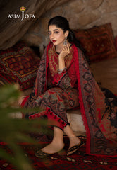 Asim Jofa Designers Limited Edition Ajuwd-02 Embroidered Stitched 3 Pcs