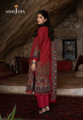 Asim Jofa Designers Limited Edition Ajuwd-02 Embroidered Stitched 3 Pcs
