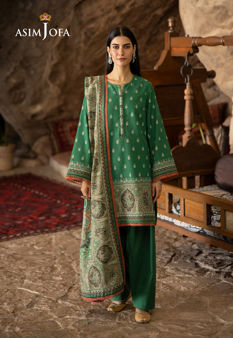 Asim Jofa Designers Limited Edition Ajuwd-32 Printed Stitched 3 Pcs