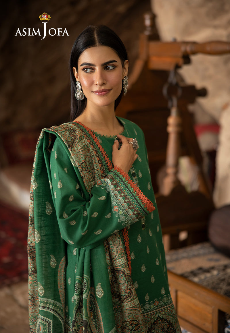 Asim Jofa Designers Limited Edition Ajuwd-32 Printed Stitched 3 Pcs