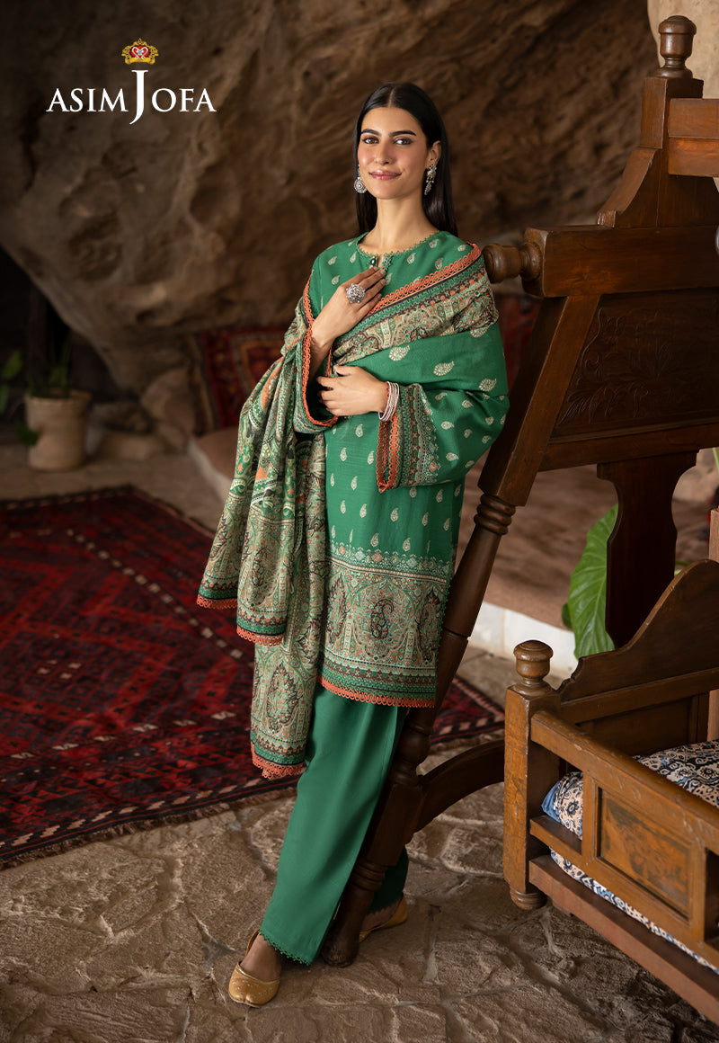 Asim Jofa Designers Limited Edition Ajuwd-32 Printed Stitched 3 Pcs