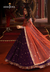 Asim Jofa Unstitched 3 Piece Luxury Festive Rejoice AJLFF-01 Embroidered Net 3 Pcs