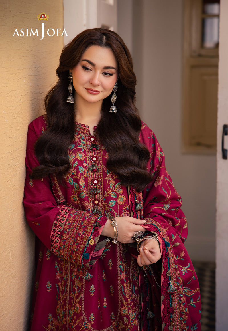 Asim Jofa Designers Limited Edition Ajkid-10 Embroidered Stitched 3 Pcs