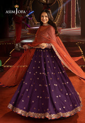 Asim Jofa Unstitched 3 Piece Luxury Festive Rejoice AJLFF-01 Embroidered Net 3 Pcs