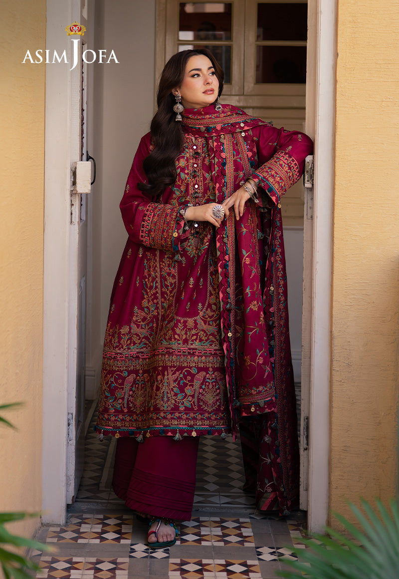 Asim Jofa Designers Limited Edition Ajkid-10 Embroidered Stitched 3 Pcs