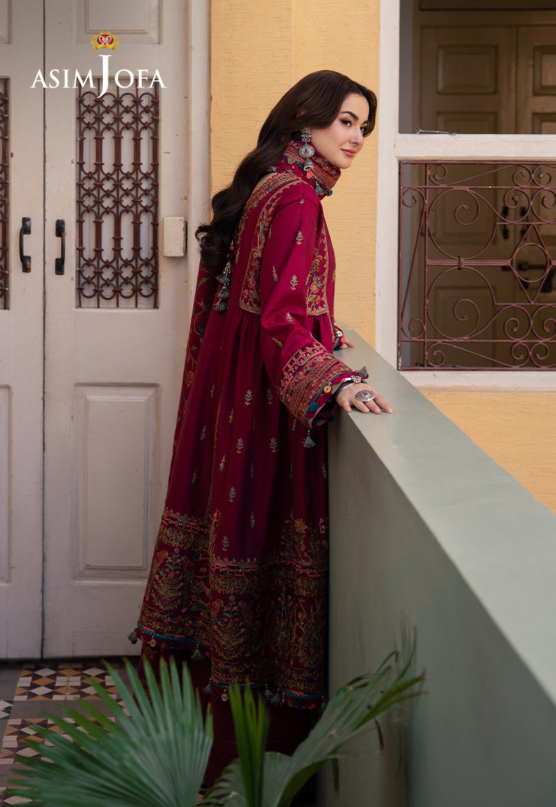 Asim Jofa Designers Limited Edition Ajkid-10 Embroidered Stitched 3 Pcs