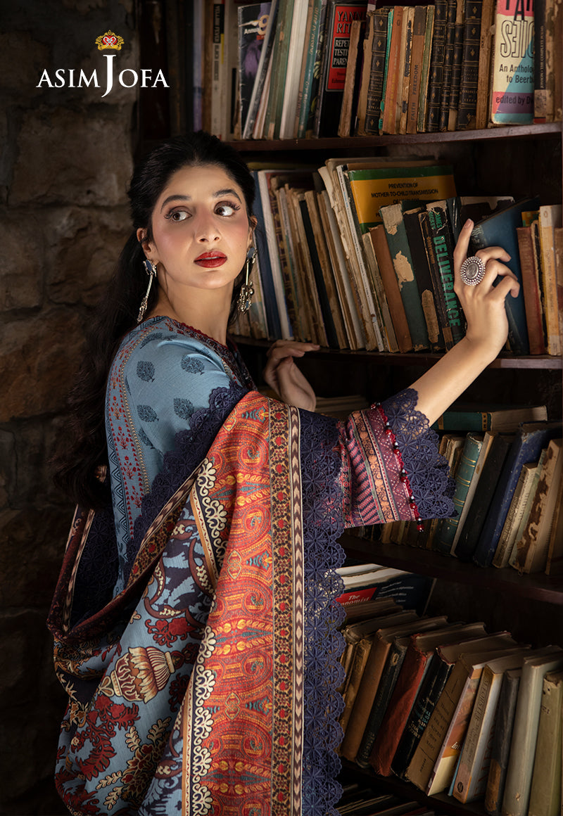Asim Jofa Designers Limited Edition Ajuwd-01 Embroidered Stitched 3 Pcs