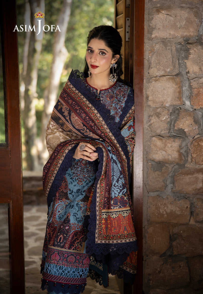 Asim Jofa Designers Limited Edition Ajuwd-01 Embroidered Stitched 3 Pcs