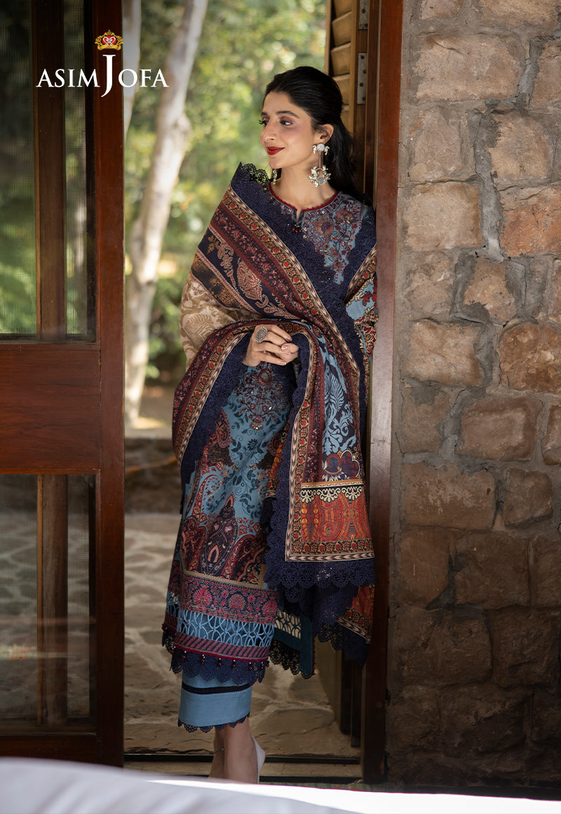 Asim Jofa Designers Limited Edition Ajuwd-01 Embroidered Stitched 3 Pcs