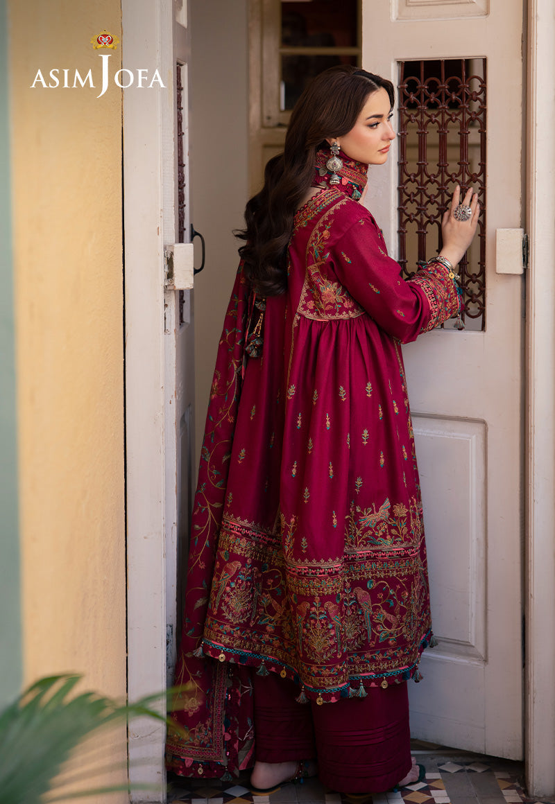 Asim Jofa Designers Limited Edition Ajkid-10 Embroidered Stitched 3 Pcs