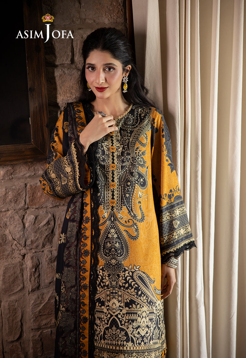 Asim Jofa Designers Limited Edition Ajuwd-23 Embroidered Stitched 3 Pcs