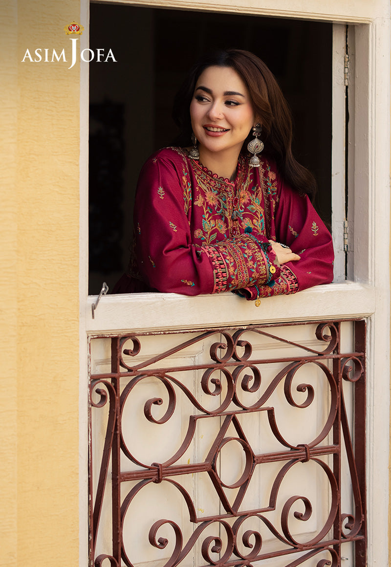 Asim Jofa Designers Limited Edition Ajkid-10 Embroidered Stitched 3 Pcs