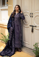 Asim Jofa Designers Limited Edition Ajkid-05 Embroidered Twill Stitched 3 Pc