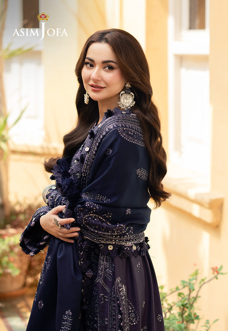 Asim Jofa Designers Limited Edition Ajkid-05 Embroidered Twill Stitched 3 Pc