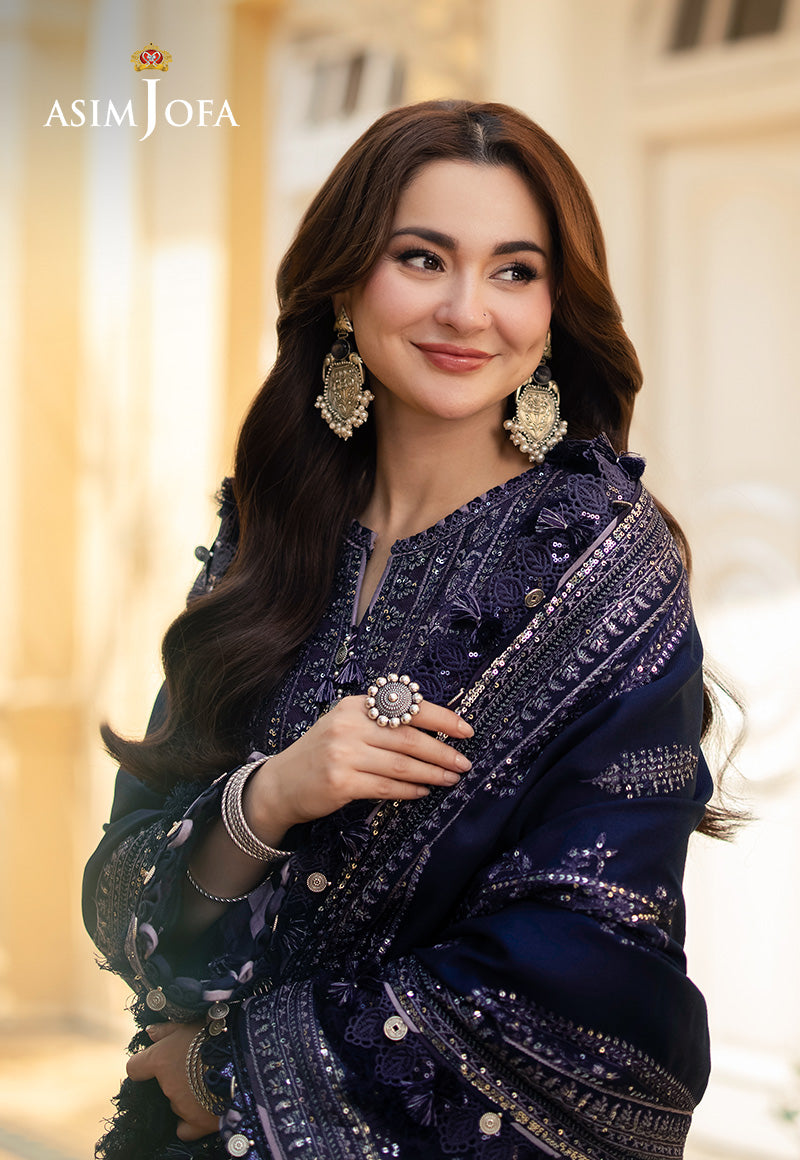 Asim Jofa Designers Limited Edition Ajkid-05 Embroidered Twill Stitched 3 Pc
