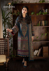 Asim Jofa Designers Limited Edition Ajuwd-03 Embroidered Khaddar 3 Pcs