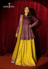 Asim Jofa Unstitched 3 Piece Luxury Festive Rejoice AJLFF-17 Embroidered Two Tone Cotton Silk 3 Pcs