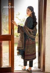 Asim Jofa Designers Limited Edition Ajuwd-03 Embroidered Khaddar 3 Pcs
