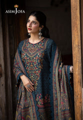 Asim Jofa Designers Limited Edition Ajuwd-03 Embroidered Khaddar 3 Pcs