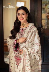 Asim Jofa Designers Limited Edition Ajkid-08 Embroidered Stitched 3 Pcs