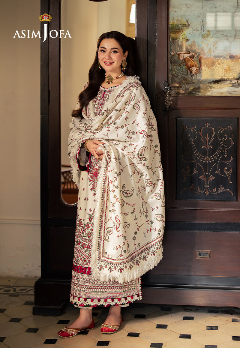 Asim Jofa Designers Limited Edition Ajkid-08 Embroidered Stitched 3 Pcs