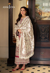 Asim Jofa Designers Limited Edition Ajkid-08 Embroidered Stitched 3 Pcs