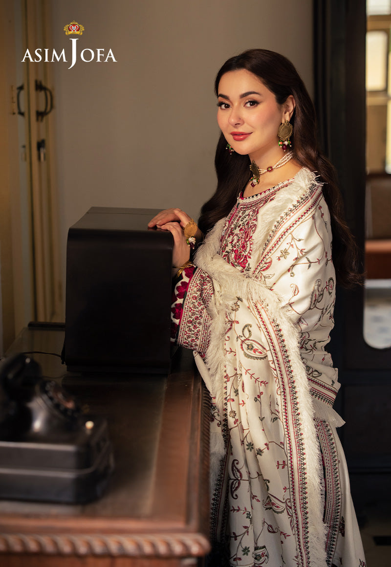 Asim Jofa Designers Limited Edition Ajkid-08 Embroidered Stitched 3 Pcs