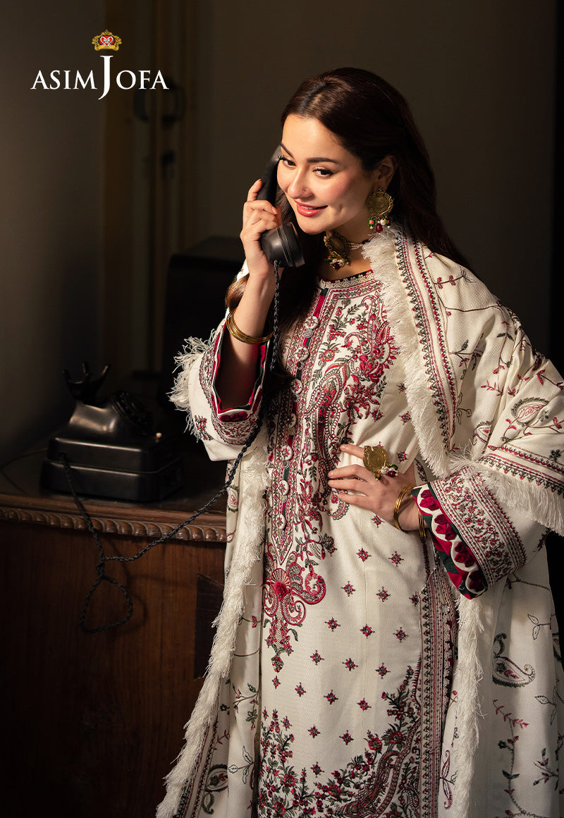 Asim Jofa Designers Limited Edition Ajkid-08 Embroidered Stitched 3 Pcs