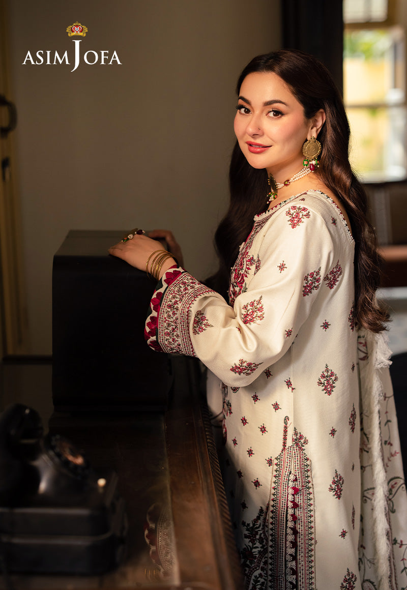 Asim Jofa Designers Limited Edition Ajkid-08 Embroidered Stitched 3 Pcs