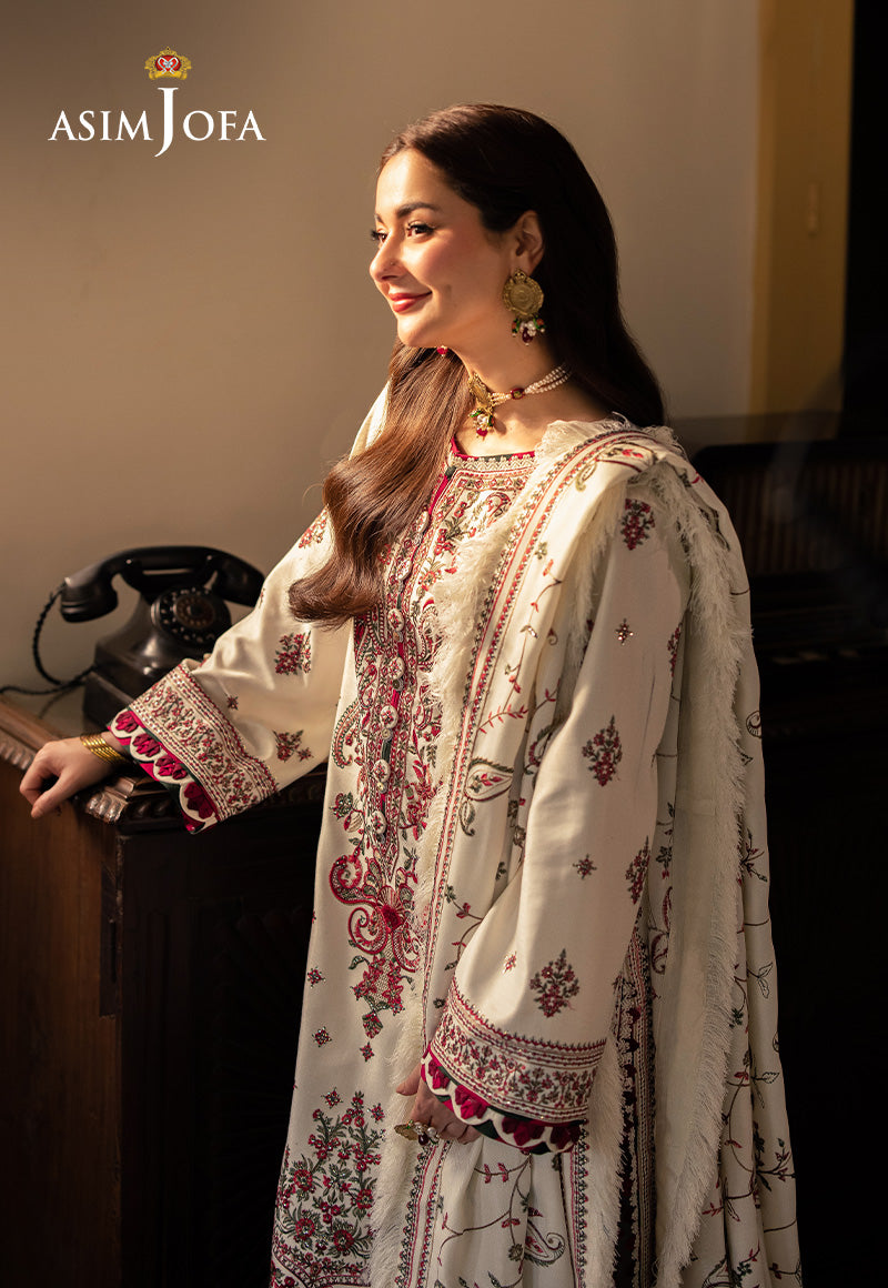 Asim Jofa Designers Limited Edition Ajkid-08 Embroidered Stitched 3 Pcs