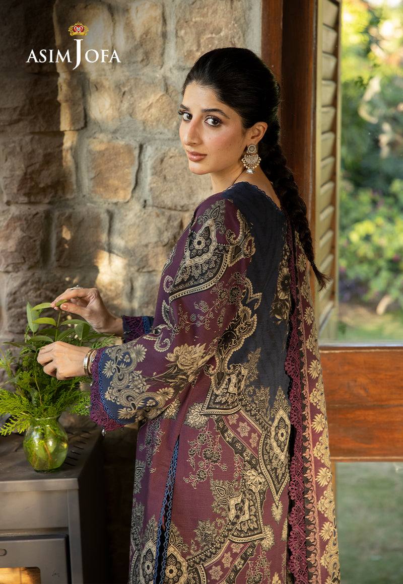 Asim Jofa Designers Limited Edition Ajuwd-06 Embroidered Stitched 3 Pcs