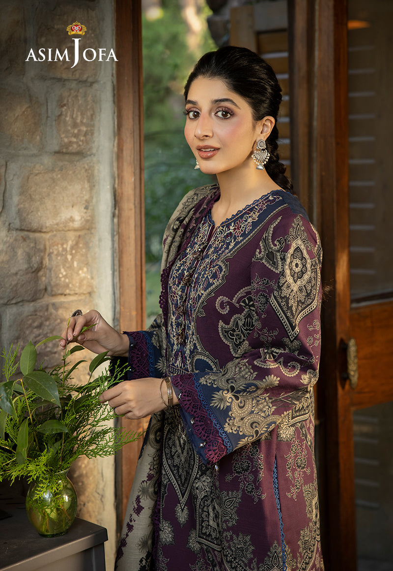 Asim Jofa Designers Limited Edition Ajuwd-06 Embroidered Stitched 3 Pcs