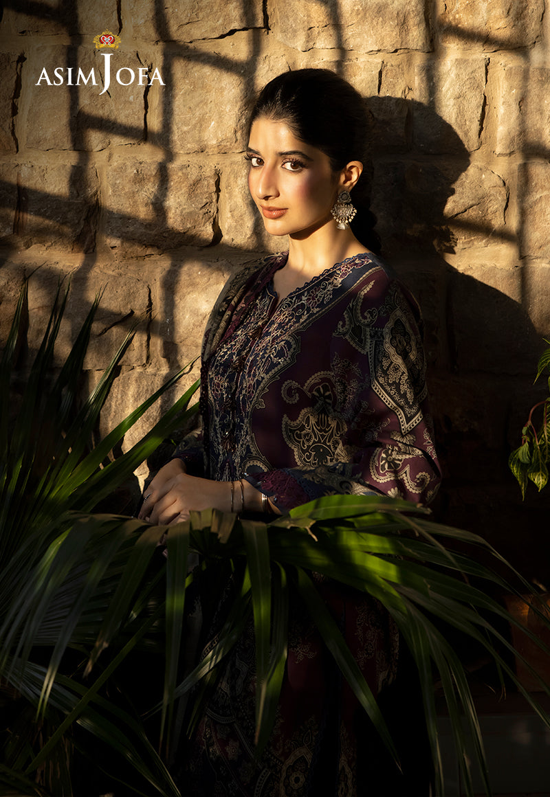Asim Jofa Designers Limited Edition Ajuwd-06 Embroidered Stitched 3 Pcs