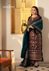 Asim Jofa Designers Limited Edition Ajkid-06 Embroidered Stitched 3 Pcs