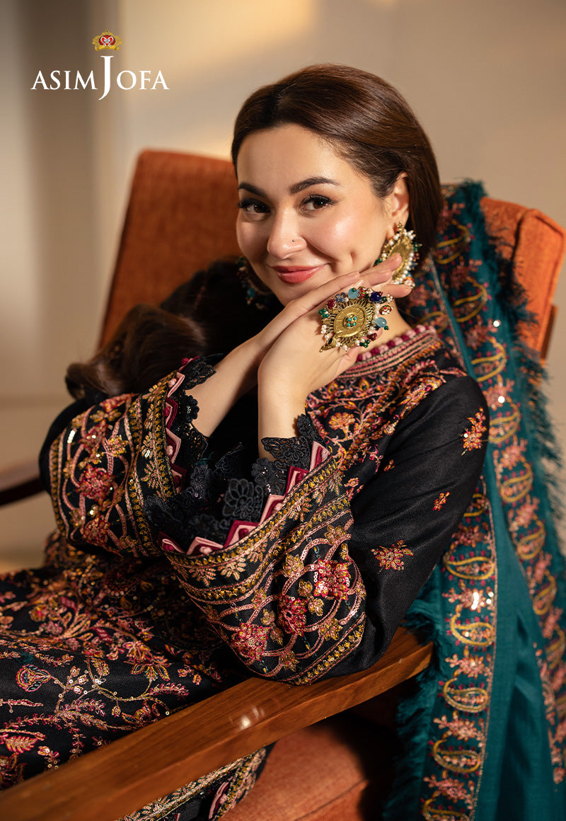 Asim Jofa Designers Limited Edition Ajkid-06 Embroidered Stitched 3 Pcs