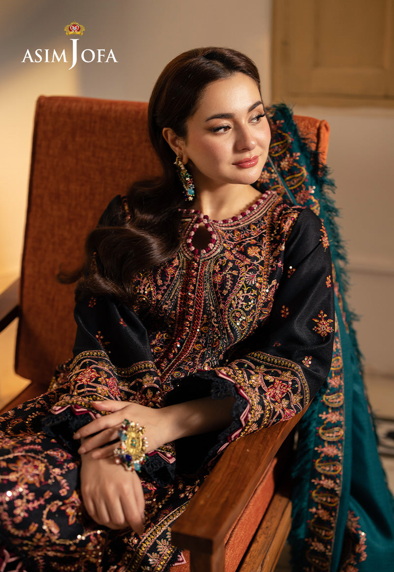 Asim Jofa Designers Limited Edition Ajkid-06 Embroidered Stitched 3 Pcs