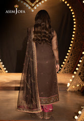 Asim Jofa Unstitched 3 Piece Luxury Festive Rejoice AJLFF-11 Embroidered Javeria Net 3 Pcs