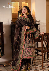 Asim Jofa PashminaAjki-09 Embroidered Twill 3 Pc