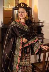 Asim Jofa PashminaAjki-09 Embroidered Twill 3 Pc