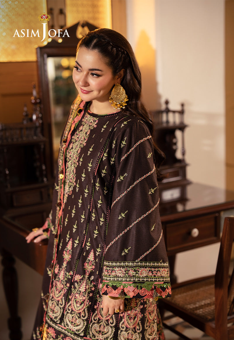 Asim Jofa PashminaAjki-09 Embroidered Twill 3 Pc