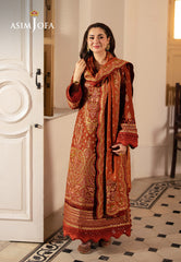 Asim Jofa Pashmina Ajki-07 Embroidered Twill 3 Pc