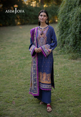 Asim Jofa Winter Collection Ajuw-67 Printed Viscose 3 Pcs