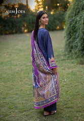 Asim Jofa Winter Collection Ajuw-67 Printed Viscose 3 Pcs