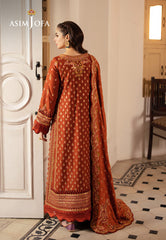 Asim Jofa Pashmina Ajki-07 Embroidered Twill 3 Pc
