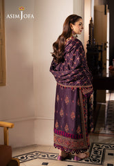 Asim Jofa Pashmina Ajki-02 Embroidered Twill 3 Pc