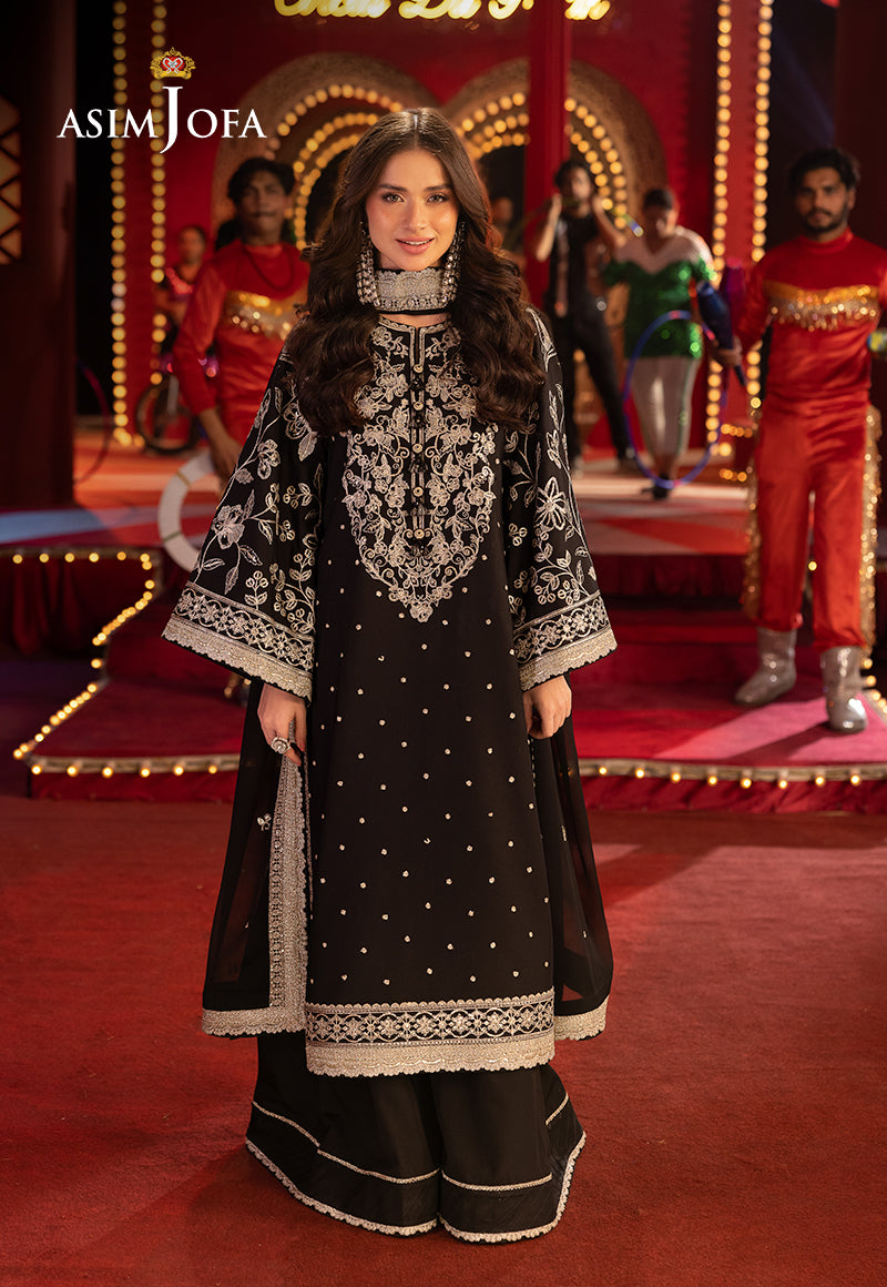 Asim Jofa Luxury Festive Drop 3 Ajllf-03 Embroidered Boski Silk 3 Pcs