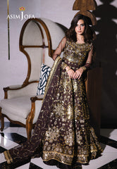 Asim Jofa Designers Limited Edition Ajffd-07 Embroidered Net Stitched 3 Pcs