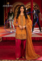 Asim Jofa Unstitched 3 Piece Luxury Festive Rejoice AJLFF-05 Embroidered Net 3 Pcs